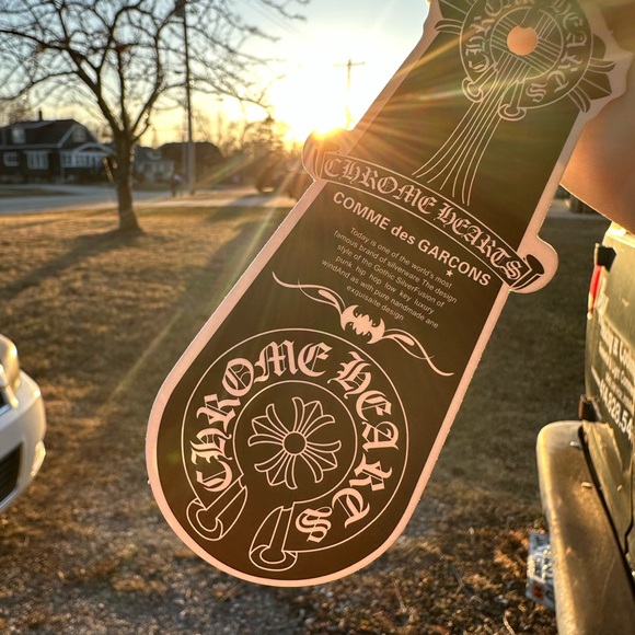 Chrome Hearts Black Beanie with White Logo Graphics - Picture 2 of 3